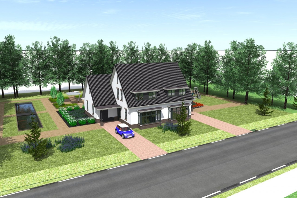 Twee-onder-een kap woning Lunteren