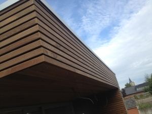 Houten gevelbekleding