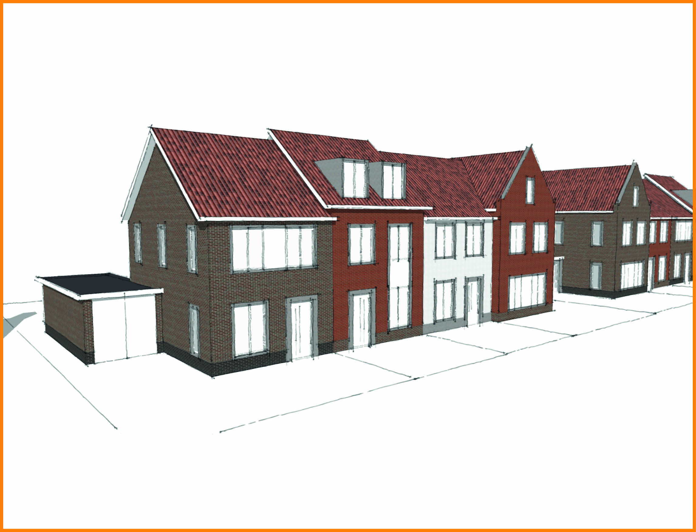 8 woningen Bergen