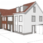 Ontwerpstudie 8 woningen te bergen